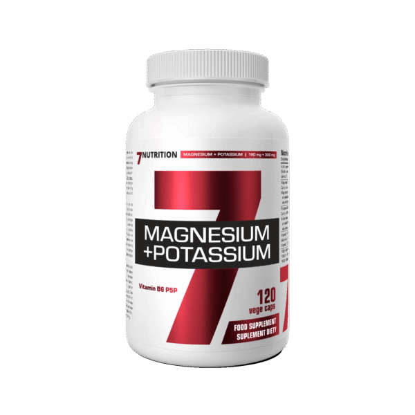 7Nutrition Magnesium + Potassium 120vcaps / Магний, калий и витамин B