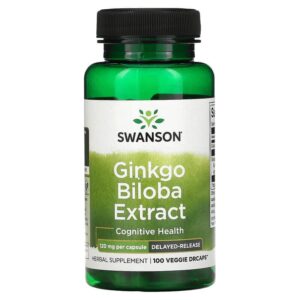 Swanson Ginkgo Biloba Extract 100vcaps / Hõlmikpuu