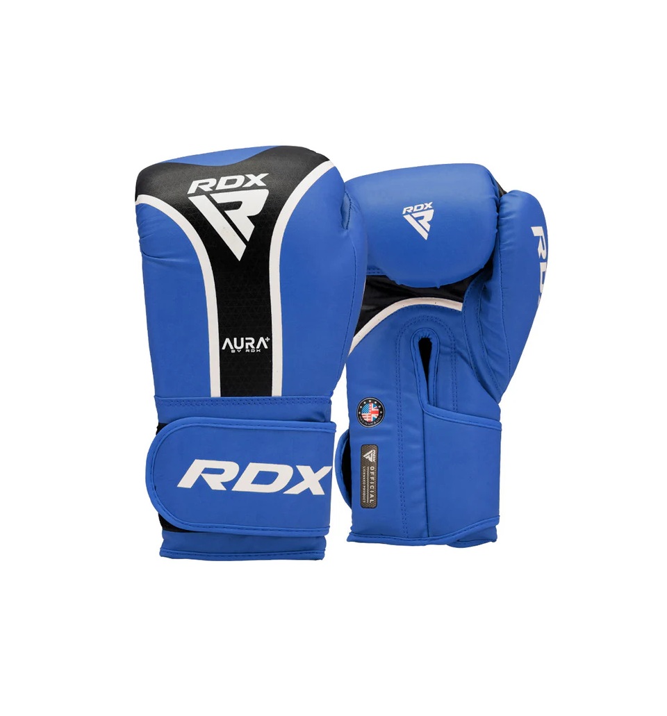 RDX Boxing Gloves Aura Plus T-17 Blue - WORKOUT shop