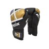 RDX F7 Ego Boxing Gloves Black/Gold / Боксерские перчатки