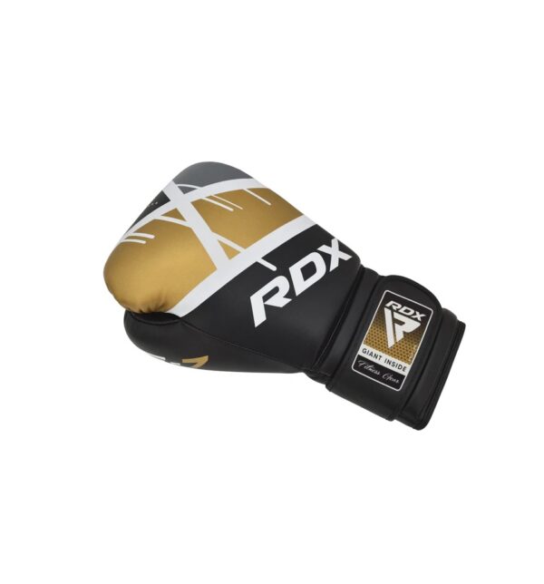 RDX F7 Ego Boxing Gloves Black/Gold / Боксерские перчатки