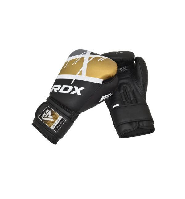 RDX F7 Ego Boxing Gloves Black/Gold / Боксерские перчатки