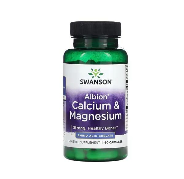 Swanson Albion Calcium & Magnesium 60caps