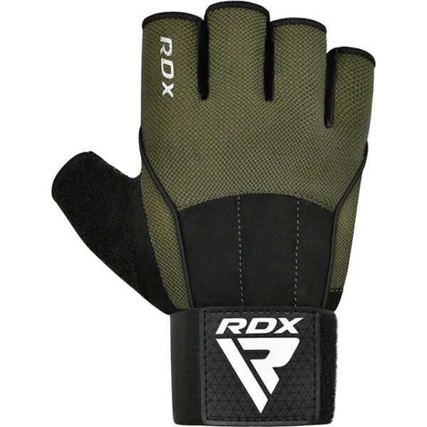 RDX Workout Gym Gloves W3 Army Green / Перчатки для тренировок
