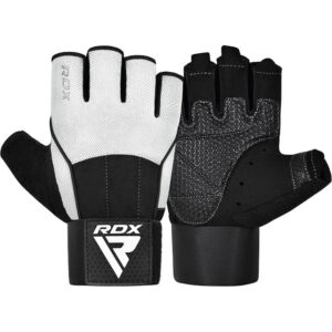 RDX Workout Gym Gloves W3 White
