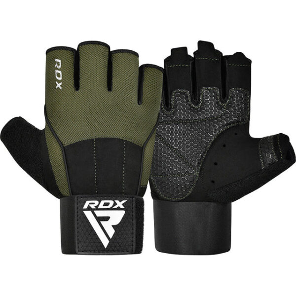 RDX Workout Gym Gloves W3 Army Green / Перчатки для тренировок