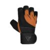 RDX L4 Open Finger Weightlifting Gym Gloves Brown