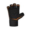RDX L4 Open Finger Weightlifting Gym Gloves Brown