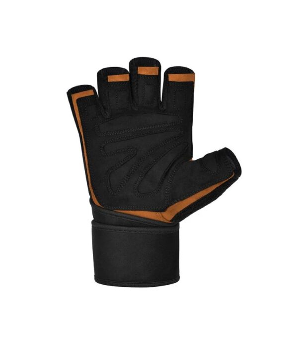 RDX L4 Open Finger Weightlifting Gym Gloves Brown