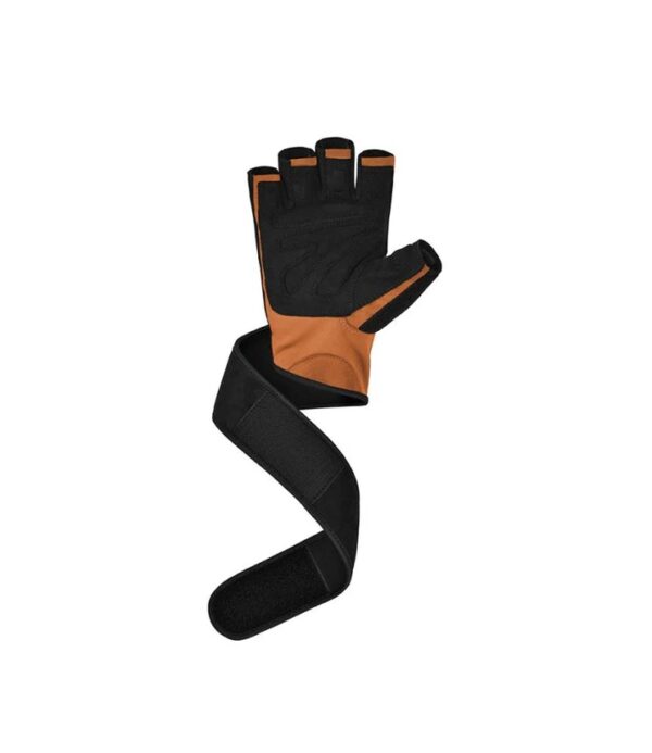 RDX L4 Open Finger Weightlifting Gym Gloves Brown