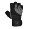 RDX L4 Open Finger Weightlifting Gym Gloves Grey