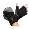 RDX L4 Open Finger Weightlifting Gym Gloves Grey