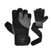 RDX L4 Open Finger Weightlifting Gym Gloves Grey
