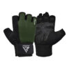RDX W1H Gym Workout Gloves Army Green