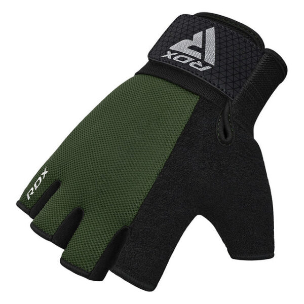 RDX W1H Gym Workout Gloves Army Green