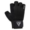 RDX W1H Gym Workout Gloves Black