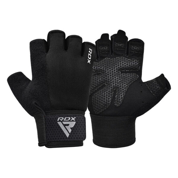 RDX W1H Gym Workout Gloves Black