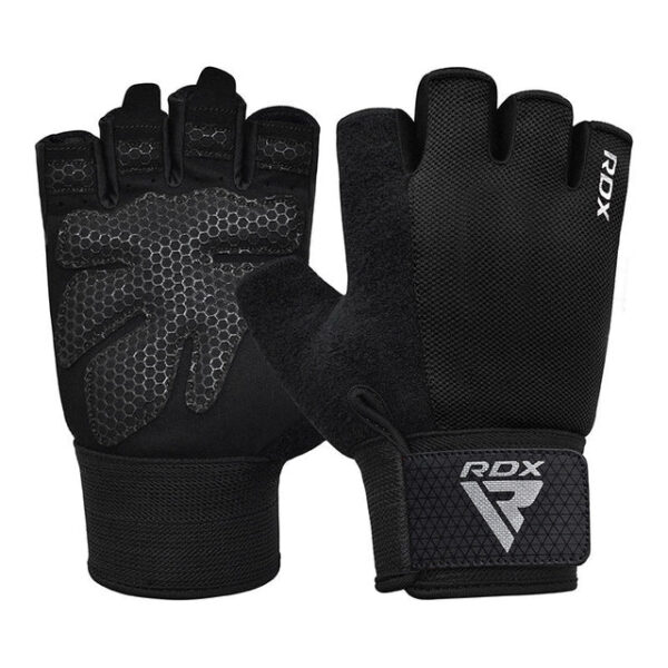 RDX W1H Gym Workout Gloves Black