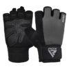 RDX W1H Gym Workout Gloves Grey