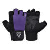 RDX W1H Gym Workout Gloves Purple