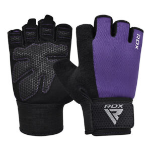 RDX W1H Gym Workout Gloves Purple