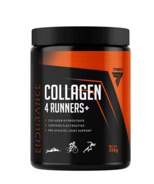 Trec Nutrition Collagen 4 Runners+ 350g (orange) / Гидролизованный коллаген с витамином C, калием и магнием