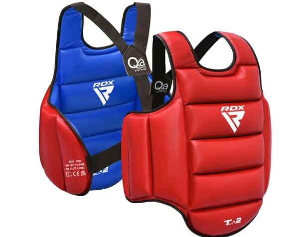 RDX T2 Karate Chest Guard Red