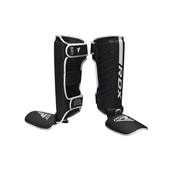 RDX F6 KARA Shin Instep Guards WHT BL 1 RDX F6 MMA KARA Shin Instep Guards White/Black