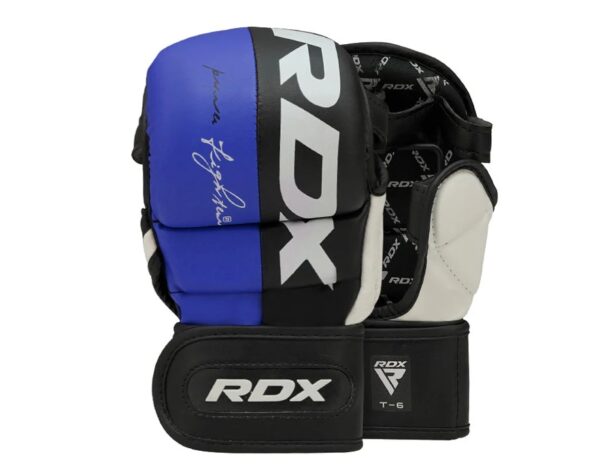 RDX T6 MMA Sparring Gloves 7oz BLUE / MMA-перчатки
