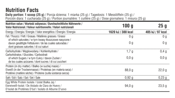 7Nutrition Egg Protein Isolate 900g / Munavalgu isolaat