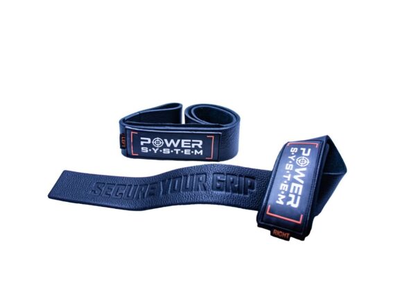 Power System Leather Straps (black) / Nahast tõsterihmad