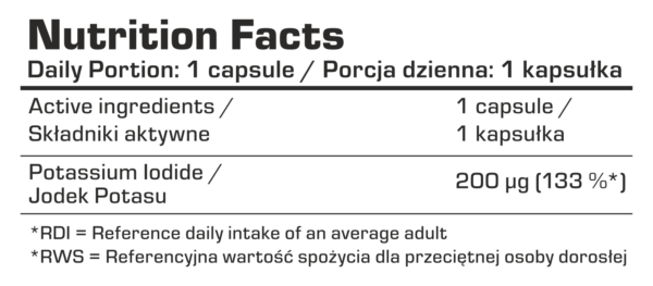 7Nutrition Iodine 120vcaps / Jood