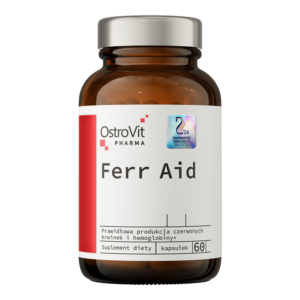 OstroVit Pharma Ferr Aid 60caps / Raud koos C-, B6-, B12-vitamiini ja foolhappega
