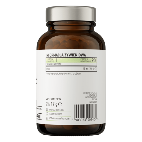 eng_pl_OstroVit-Pharma-Organic-Zinc-90-tablets-25978_3 OstroVit Pharma Organic Zinc 90tabs / Tsinkpikolinaat