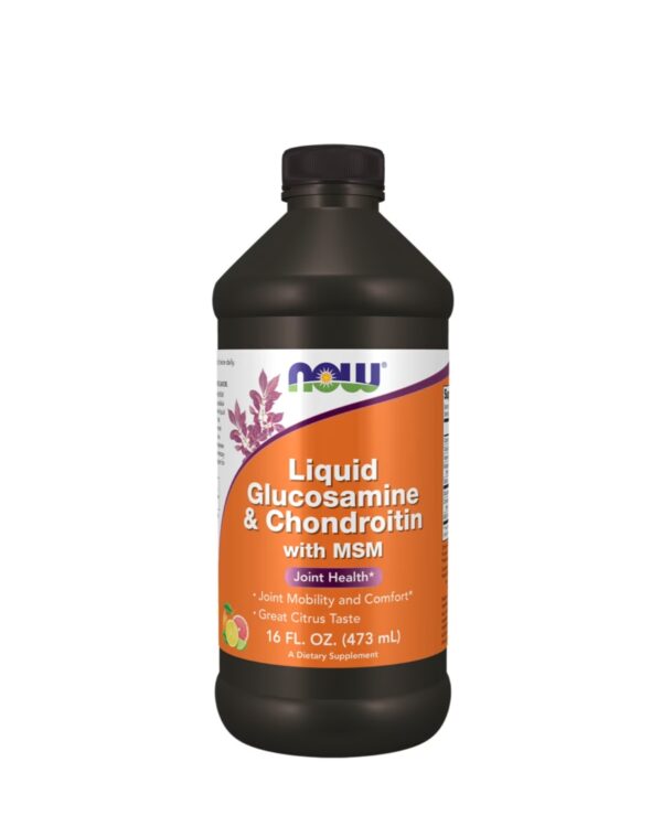 Now Foods Glucosamine & Chondroitin with MSM Liquid 473ml / Vedelik glükoosamiini, kondroitiini ja MSM-iga