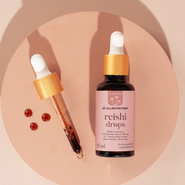 639044193197438335 AllNutrition Reishi Mushroom Drops 30ml / Reishi seene ekstrakt