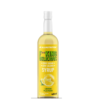 Fitking Delicious Syrup Zero Lemon 420ml / Низкокалорийный сироп без сахара со вкусом лимона