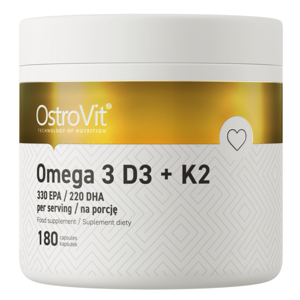 OstroVit Omega 3 D3+K2 180caps