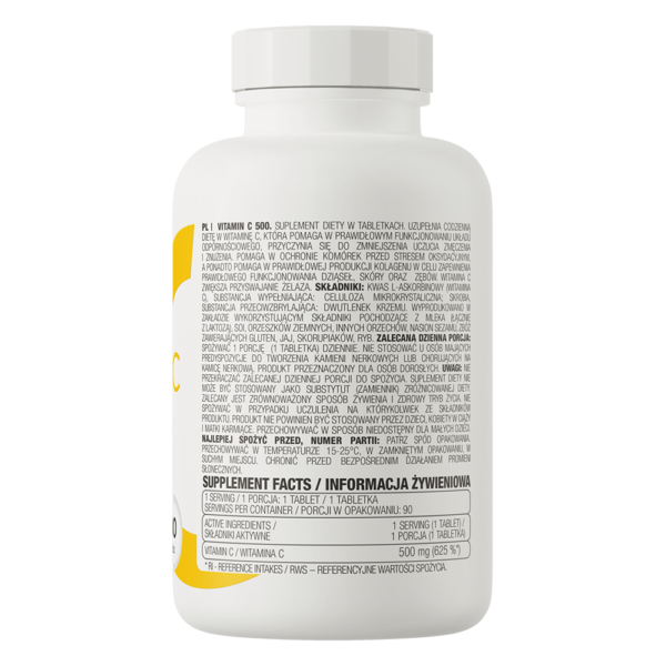 OstroVit Vitamin C 500 mg 90caps / Vitamiin C
