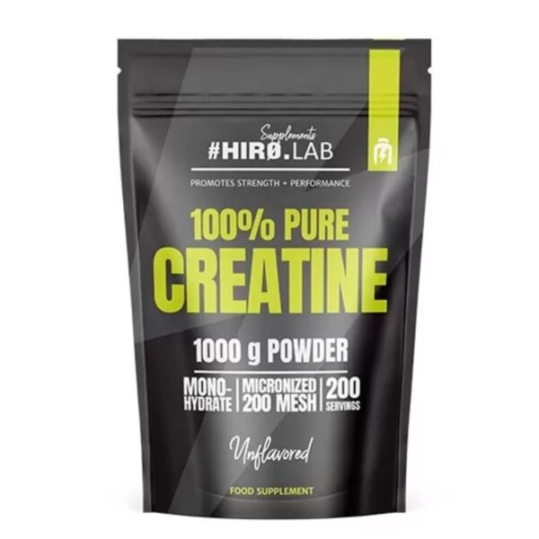 HIRO-CREATINE-1KG-1 Hiro.Lab 100% Pure Creatine 1000g / Kreatiinmonohüdraat