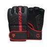 RDX F6 KARA MMA Grappling Gloves RED 2 RDX F6 KARA MMA Grappling Gloves RED