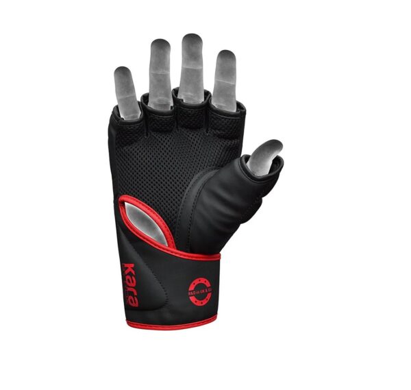 RDX F6 KARA MMA Grappling Gloves RED 4 RDX F6 KARA MMA Grappling Gloves RED