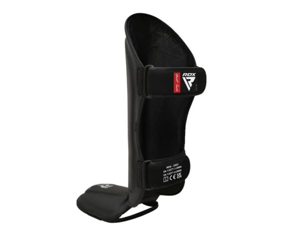 RDX jalakaitsmed 5 RDX T1 Black Shin Instep Guards Black / Säärekaitsmed