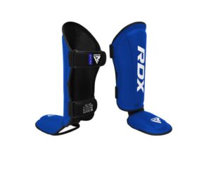 RDX jalakaitsmed blue white 1 RDX T1 Shin Instep Guards Blue/White / Säärekaitsmed