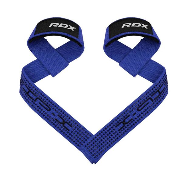 RDX STRAPS BLUE 2 RDX S4 Weightlifting Wrist Straps Blue / Tõsterihmad