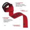 RDX STRAPS RED 2 RDX S4 Weightlifting Wrist Straps Red / Tõsterihmad