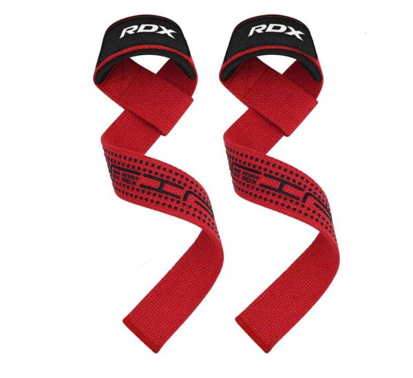 RDX STRAPS RED 3 RDX S4 Weightlifting Wrist Straps Red / Tõsterihmad