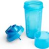 SmartShake Slim 500ml (neon blue) / Šeiker konteineritega