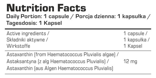 7Nutrition Astaxanthin 60softgels / Astaksantiin