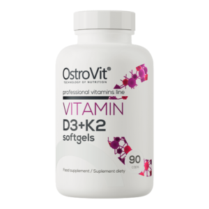 OstroVit Vitamin D3 + K2 90softgels / Витамин D3 + K2 MK-7